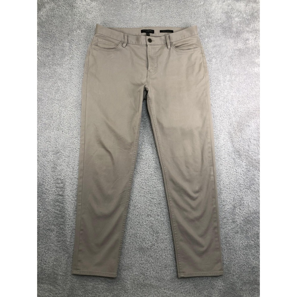 Banana Republic Pants 34x30 (Tag 33x30) Beige Traveler Athletic Tapered Fit